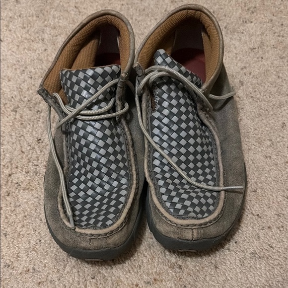 Twisted X Other - Twisted X Gray Checkered Loafers